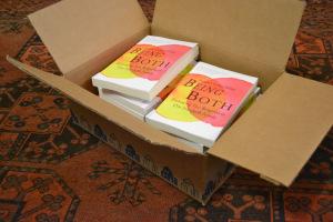 Being Both: The Paperback Opening the first box of paperbacks. Random House pattern echoed in my grandfather's Persian carpet.
