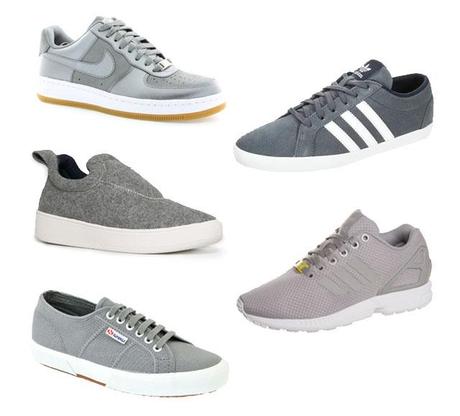 Turn it inside out Fall footwear by turn it inside out belgian fashion blogger personal style blogger belgie belgium inspiration gray sneakers shoes silver what to wear autumn trend 2014 fall winter autumn winter AW14 fashion mode streetstyle nike air force gray silver superga gray adidas flux gray monotone adidas gazelle mango wool slip ons