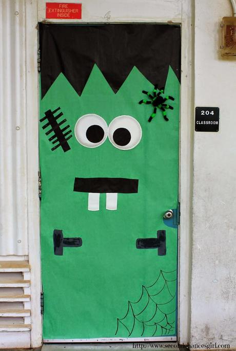 Frankenstein classroom door