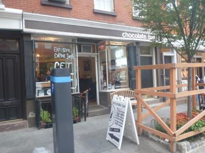 Thirsty Thursdays: Coconut Tea With Nomadic Matt in the Chocolate Bar, New York City, USA nomadic matt