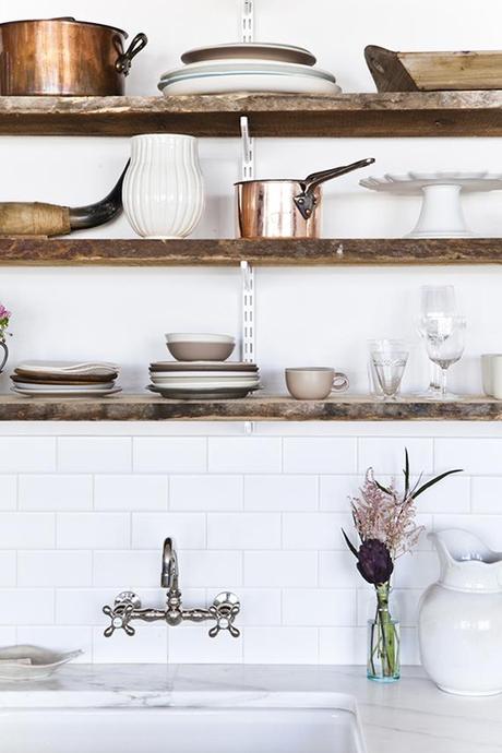 Rustic kitchen shelving inspiration Rustic kitchen shelving inspiration | Image by Nicole Franzen