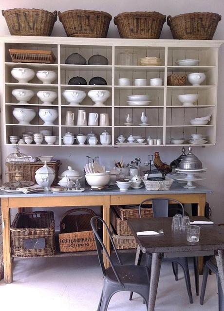 Rustic kitchen shelving inspiration Rustic kitchen shelving inspiration | Image via Loppisliv