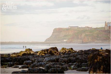 Whitby Love Shoot | Cass & Josh Photography Engagement Shoot in Whitby | Girl wearing Red Flower crown | Alterntive Couple whereing Vintage clothing | The clidds and rocks