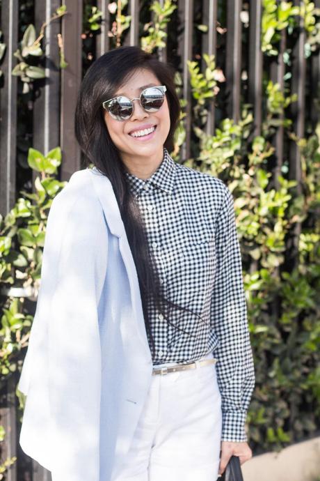 Chilli Beans mirrored sunglasses Jenny Wu style blogger