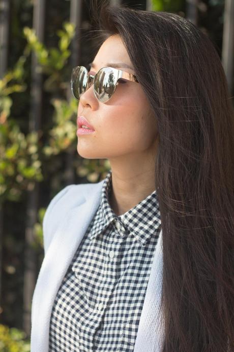 silver mirrored sunglasses Chilli Beans asian fashion blogger