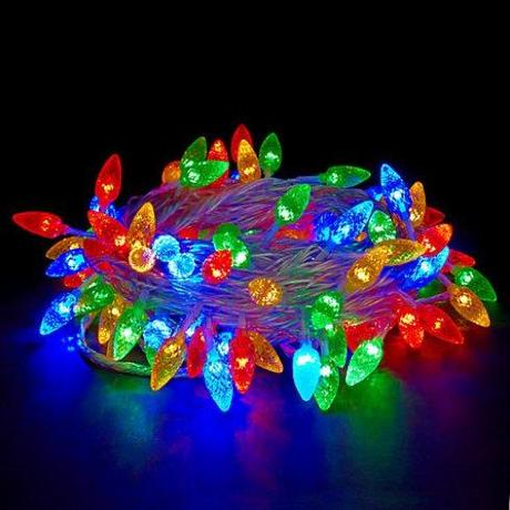 colourful outdoor fairy lights Thrifty fairy lights for Christmas AND Halloween!