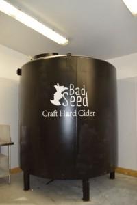 Bad Seed Hard Cider – Craft Hard Cider Production in the Hudson Valley Blending Tank