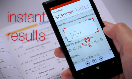 Introducing PhotoMath - An app that solves Math Equations  using your Smartphone's Camera