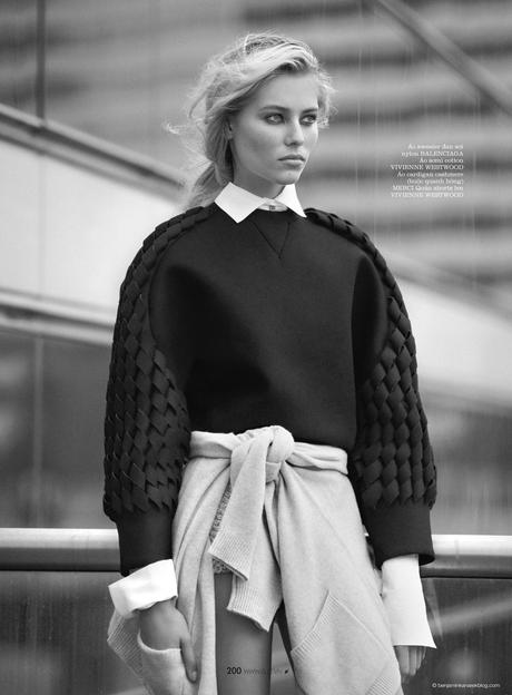 Vika Falileeva in “The Comfort Zone” by Benjamin Kanarek for ELLE Vietnam Vika Falileeva in Balenciaga and Vivienne Westwood © Benjamin Kanarek