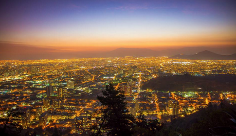 5 Reasons why Santiago is the Most Underrated South American City For Tourism View from the West Side of Cerro San Cristobal at Night