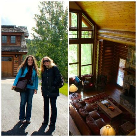 Teton Springs Lodge in Victor, Idaho: Part 5 of Idaho Potato Harvest Tour Laura and Mary at the cabin