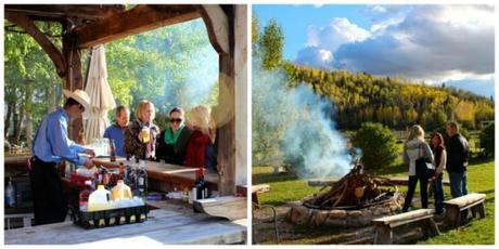 Teton Springs Lodge in Victor, Idaho: Part 5 of Idaho Potato Harvest Tour campfire and cocktails