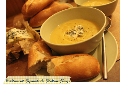 Pieday Friday ~ My ideal Halloween dinner party butternut-squash-and-stilton-soup-recipe-on-cassiefairys-pieday-friday-cookery-blog
