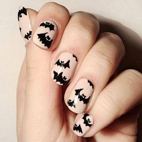 HALLOWEEN NAIL ART We've gone batty for this festive Halloween look! Do it yourself with