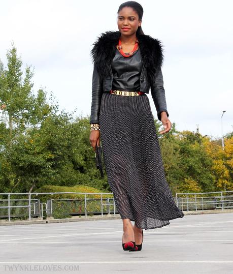 Today I'm Wearing: Textures With Hints Of Red Today I'm Wearing: Textures With Hints Of Red