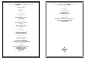 The honours at Malmaison menus The Honours sunday e menu Martin Wishart Malmaison Glasgow
