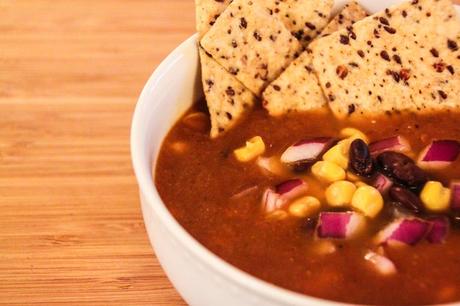 Vegetarian Tortilla Soup with Black Beans IMG_0369
