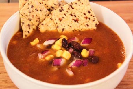 Vegetarian Tortilla Soup with Black Beans IMG_0364