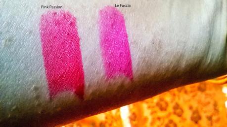 Lakme Absolute Matte Lip Colors in Pink Passion & Le Fuscia
