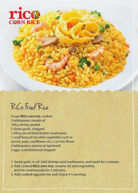 RiCo Corn Rice - A Healthy and Yummy Rice Alternative RiCo Corn Rice - A Healthy and Yummy Rice Alternative