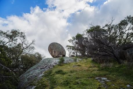 solitary round boulder mount kooyoora