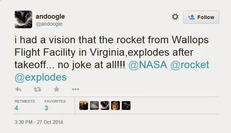 Mind-Blowing Prediction Of Rocket Explosion Tweeted The Day Before Rocket Exploded!