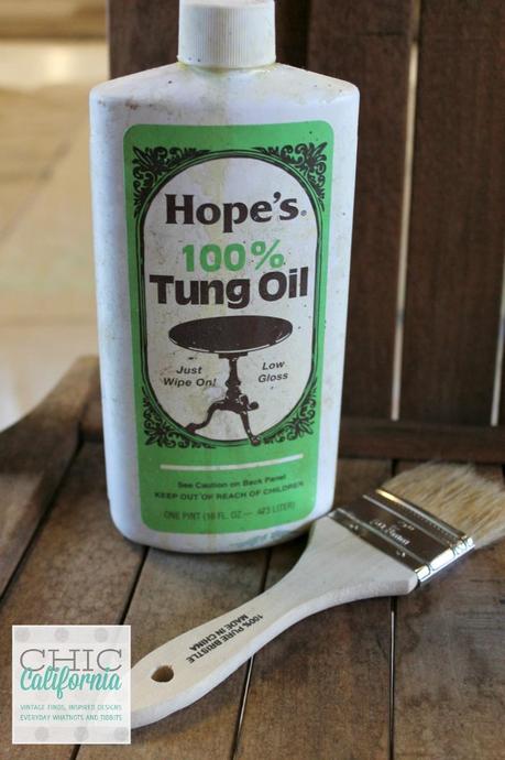 How to refresh wood using Hopes Tung oil