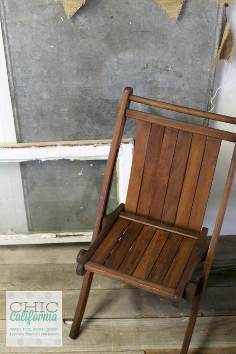 Folding Chair with Tung Oil Finish