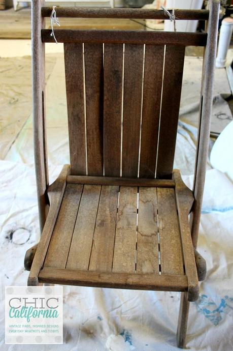 Folding Chair before oil