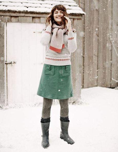 Just purchased this green skirt. Can be dressed up or dressed down. Pretty cute little number for snowy days, or just to wear for comfort.