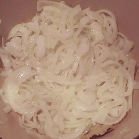 Onions getting happy happy for French onion soup