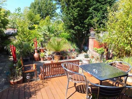 Remember our decked area, adjacent to the house and just outside our 