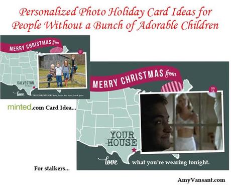 Personalized Photo Holiday Card Ideas for People Without a Bunch of Adorable Children stalker