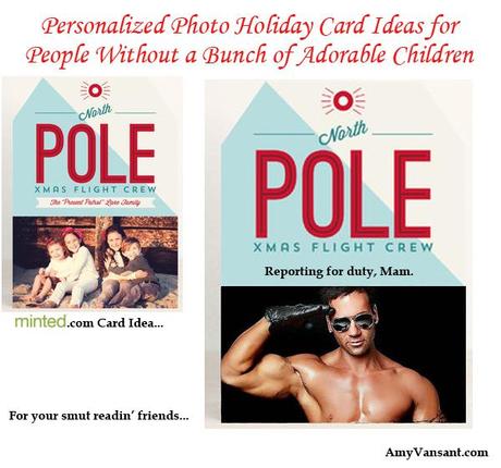 Personalized Photo Holiday Card Ideas for People Without a Bunch of Adorable Children pole
