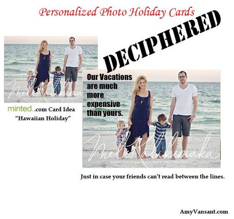 Personalized Photo Holiday Card Ideas for People Without a Bunch of Adorable Children hawaiianholiday