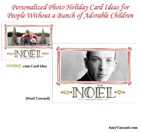 Personalized Photo Holiday Card Ideas for People Without a Bunch of Adorable Children noel