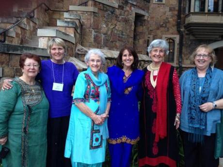 Friendship across miles & years. From left to right Margie Mills, Janet Wachter, Pauline Brown, Marilyn Gardner, Bettie Addleton, Joy Breithaupt