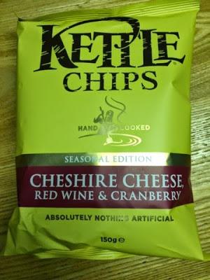 Today's Review: Kettle Chips: Cheshire Cheese, Red Wine & Cranberry