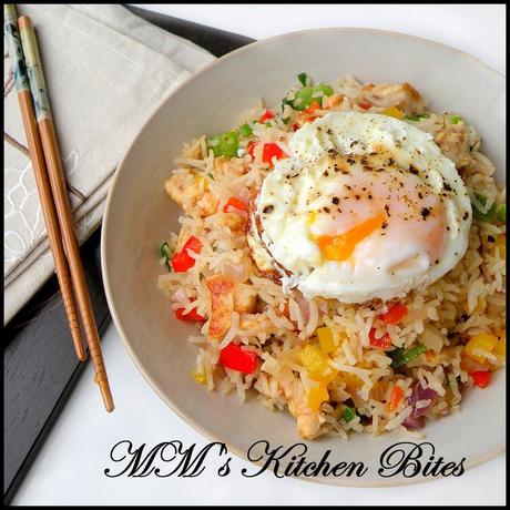 Chicken Fried rice…fooling Monday blues!!