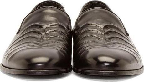 Twas The Nightmare Before The Holidays:  Alexander McQueen Black Rib Cage Loafers