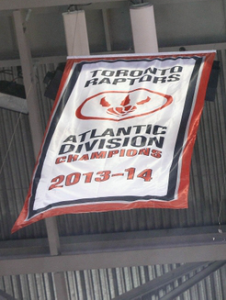Toronto Raptors 2013-14 Atlantic Division Banner