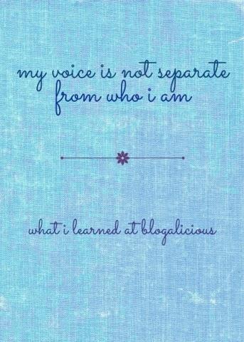 My voice is not separate from who I am.