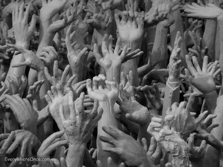 The White Temple (Wat Rong Khun) Moat of Hands