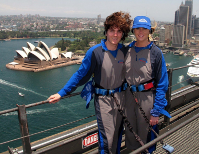 World Travellers: Stephen and Jess from Flying the Nest World Travellers: Stephen and Jess from Flying the Nest on Sydney Harbour Bridge