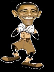 Little Johnny Meets Barack The Bad. Obama-animated