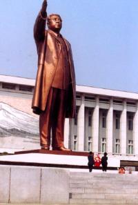 I blame the French for liberal Fascism Kim il Sung statue in Pyongyang