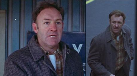 Popeye Doyle’s Peacoat and Pontiac Popeye wisely layers underneath his heavy coat.