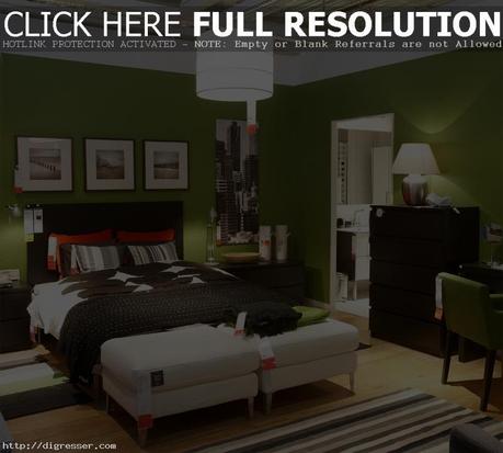 Dark Green Color Walls