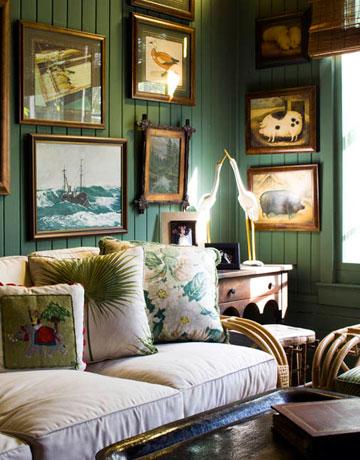 Dark Green Color Walls