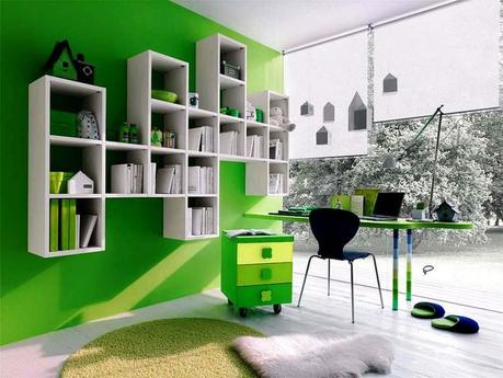 Dark Green Color Walls